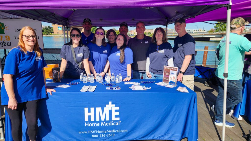 HME Green Bay group photo at 2025 Walk to End ALZ