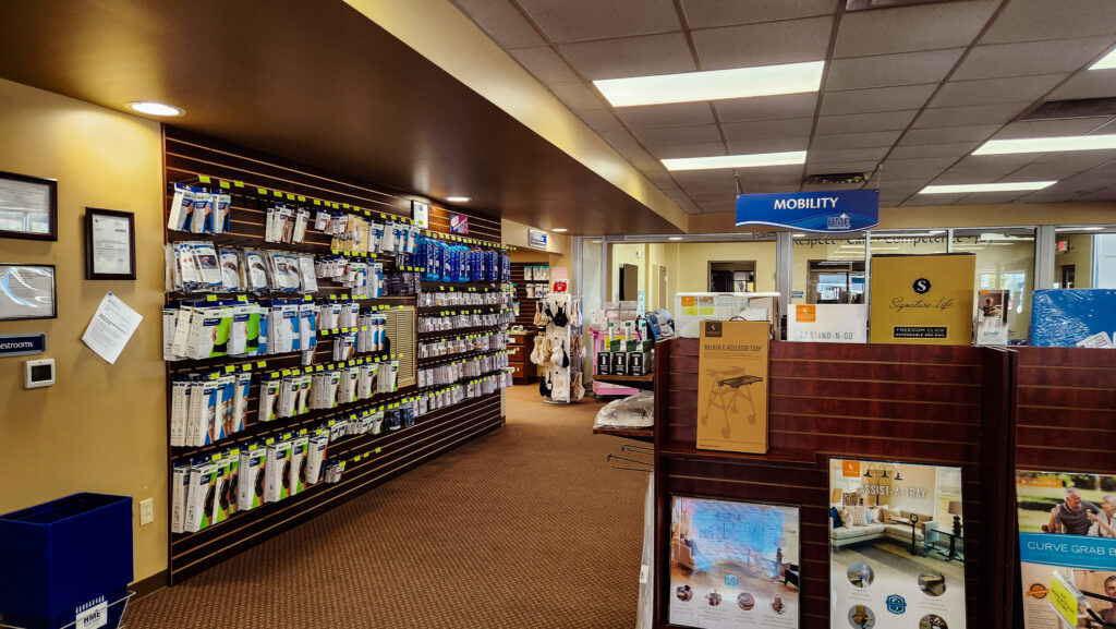 inside the Green Bay HME home medical retail store